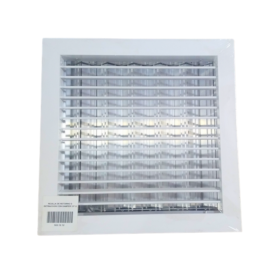 Rejilla de retorno y extracción de aluminio